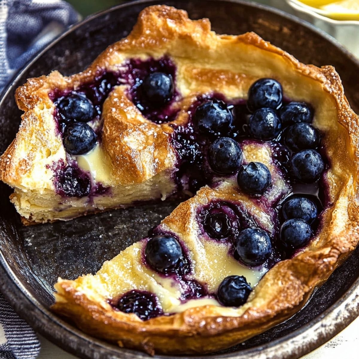 Blueberry Lemon Dutch Baby