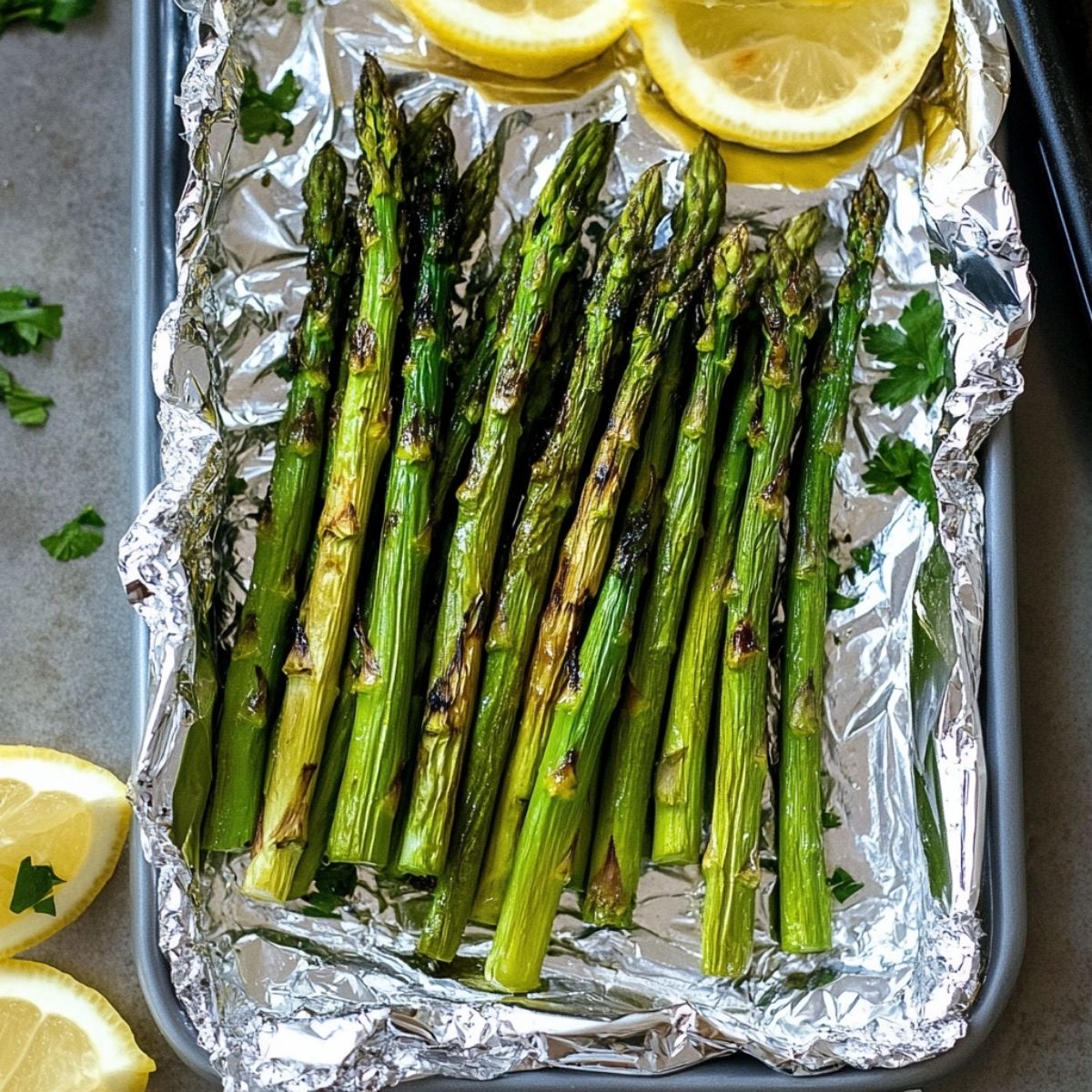 Grilled Asparagus in Foil