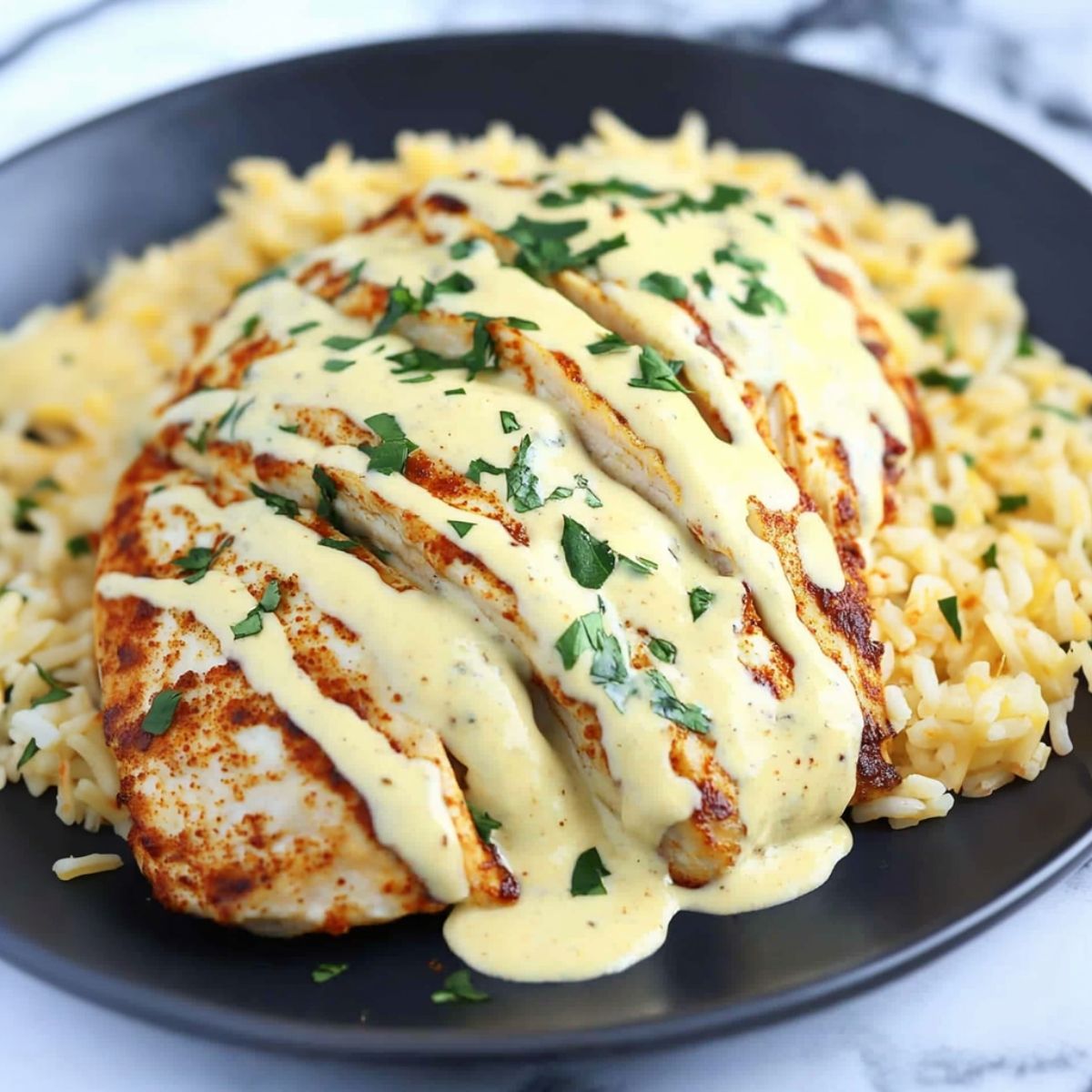 Mexican Chicken with Cheese Sauce