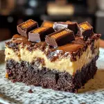 Milky Way Caramel Cheesecake Brownies