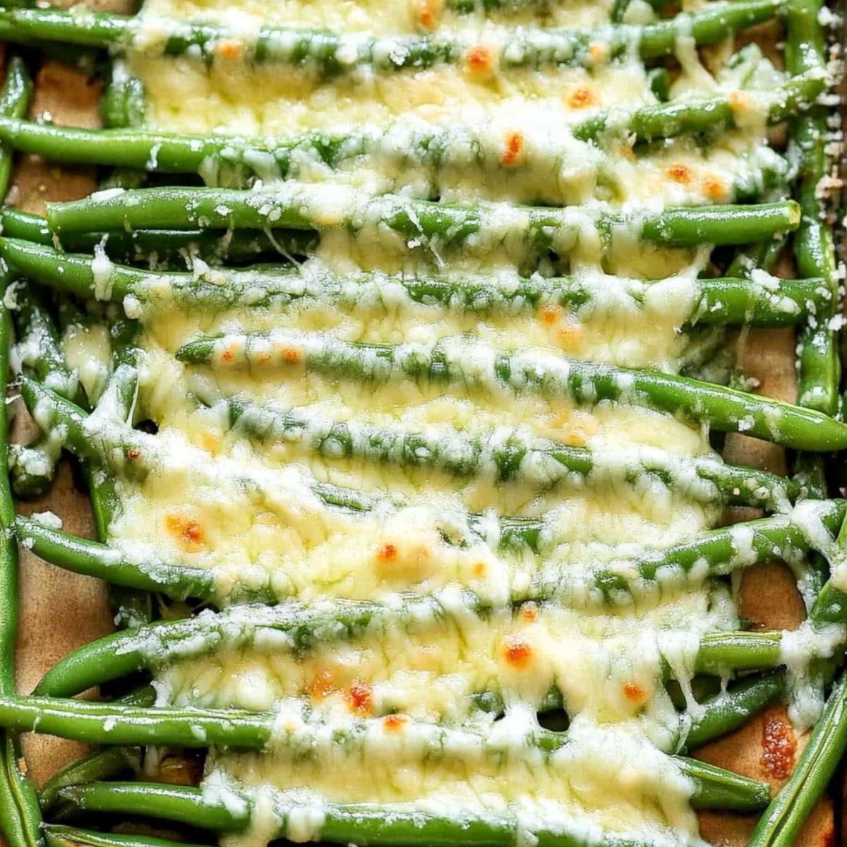 Cheesy Garlic Green Beans