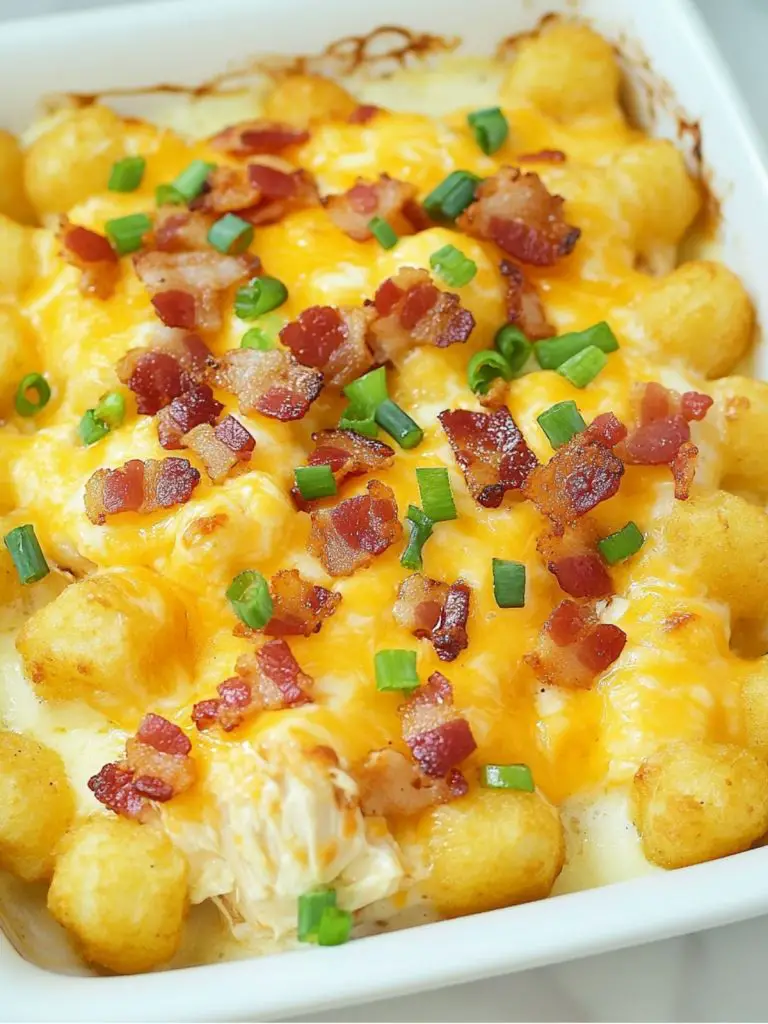 Chicken Bacon Ranch Tater Tot Casseroles (2)