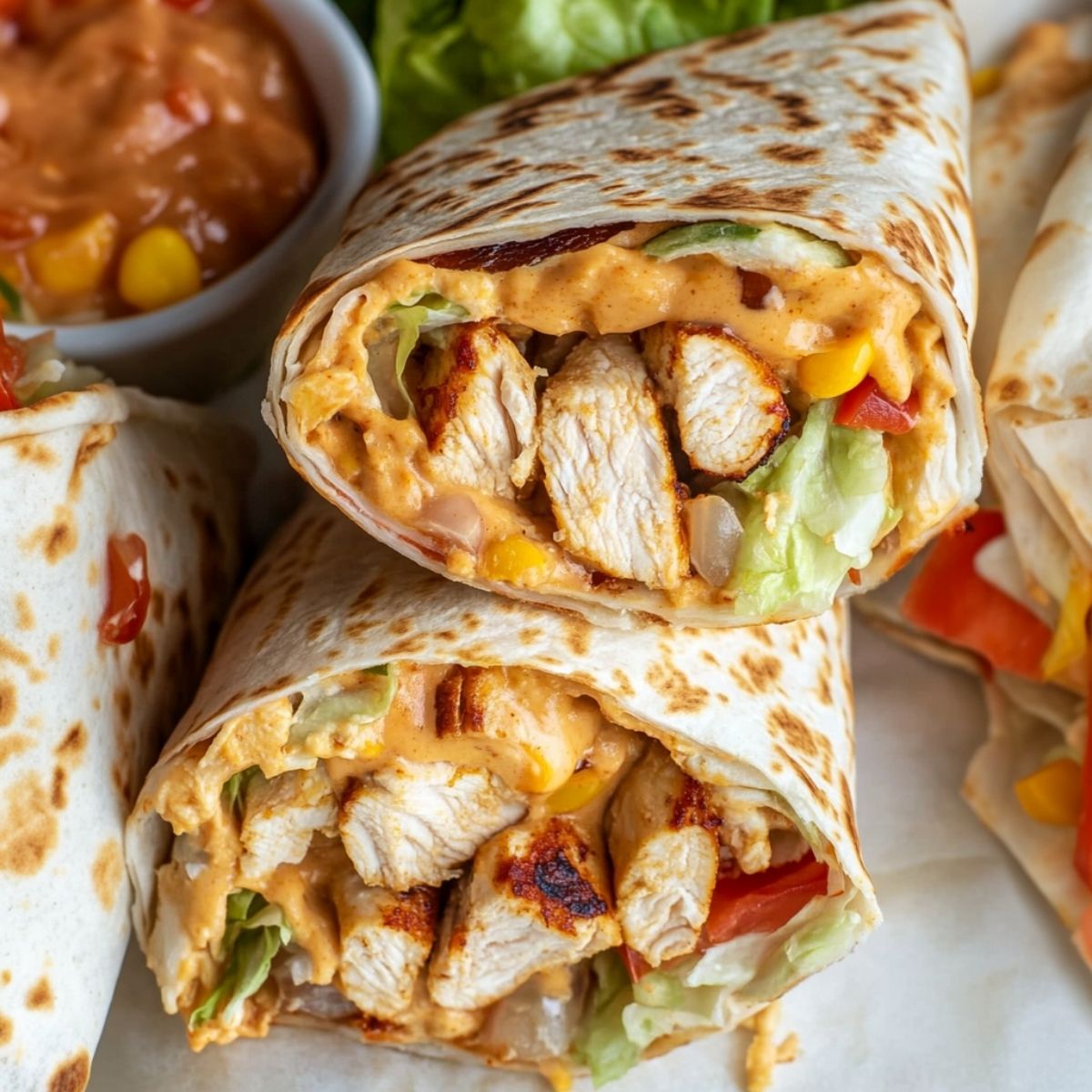 Chipotle Ranch Grilled Chicken Burrito
