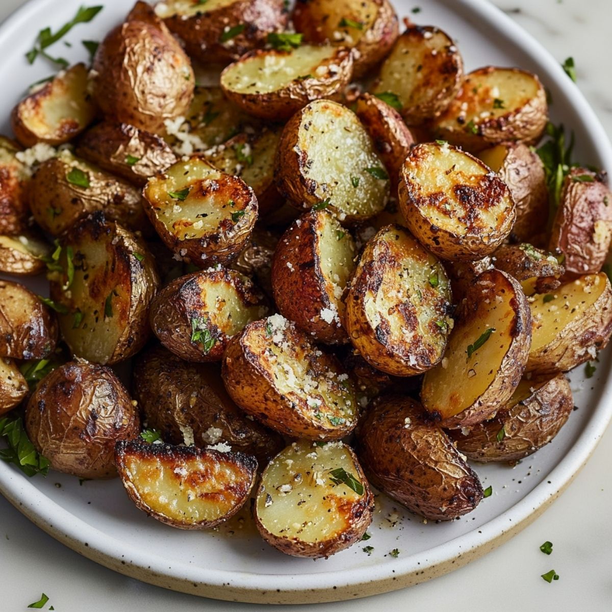 Garlic Parmesan Roasted Potatoes
